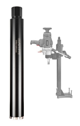 Graphite Gyémánt magfúró korona, 62x450mm, 6 szegmenses, 58G540 géphez 1,1/4"