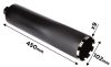 Graphite Gyémánt magfúró korona, 102x450mm, 9 szegmenses, 58G540 géphez