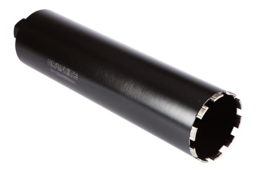 Graphite Gyémánt magfúró korona, 112x450mm, 10 szegmenses, 58G540 géphez 1,1/4"