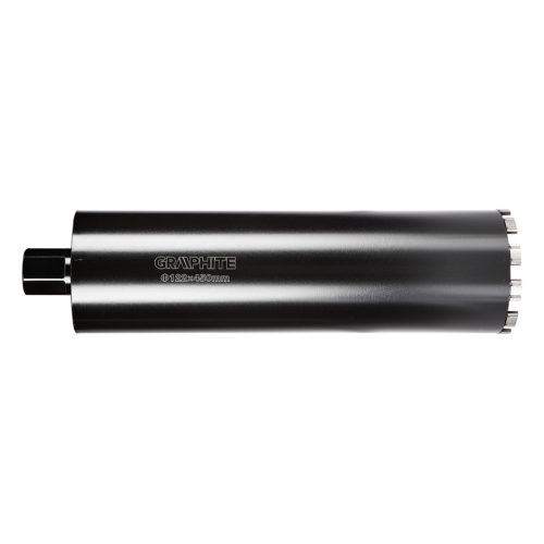 Graphite Gyémánt magfúró korona, 122x450mm, 11 szegmenses, 58G540 géphez