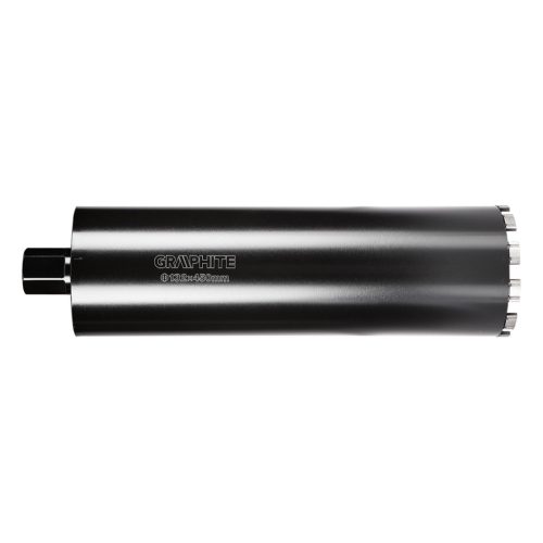 Graphite Gyémánt magfúró korona, 132x450mm, 11 szegmenses, 58G540 géphez
