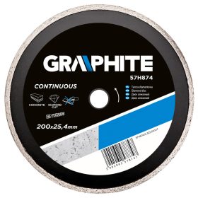 Graphite Gyémánt vágókorong 200x25.4mm vizes