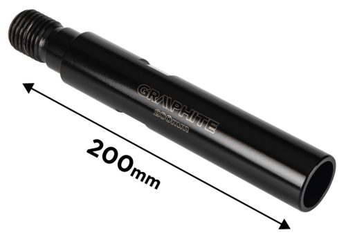 Graphite Gyémánt magfúró korona toldószár, 200mm, 58G540 géphez 1,1/4"