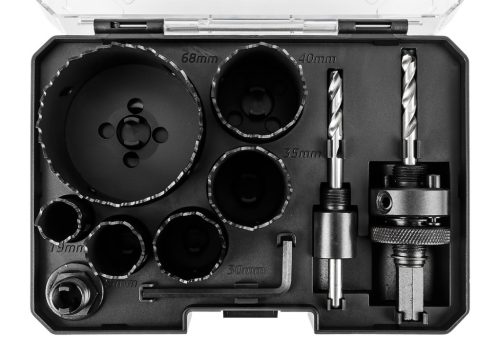 Graphite Körkivágó készlet, Bi-Metál, HSS-CO8%, 19,25,30,35,40,68mm