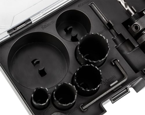 Graphite Körkivágó készlet, Bi-Metál, HSS-CO8%, 19,25,30,35,40,68mm