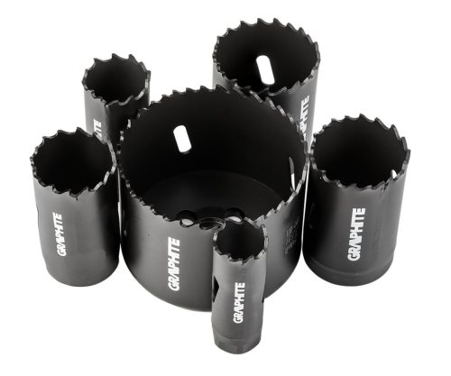 Graphite Körkivágó készlet, Bi-Metál, HSS-CO8%, 19,25,30,35,40,68mm