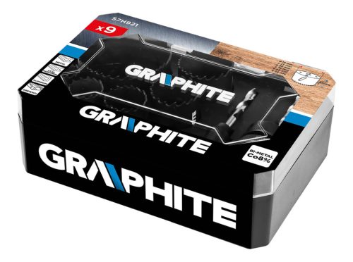 Graphite Körkivágó készlet, Bi-Metál, HSS-CO8%, 19,25,30,35,40,68mm