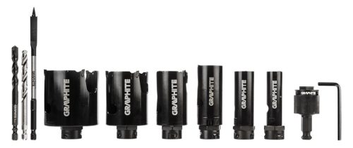 Graphite Körkivágó készlet, Bi-Metál, HSS-CO8%, 19, 25, 32, 38, 51, 64mm