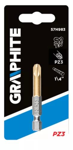 Graphite Csavarhúzó bit PZ3, 50mm, 1/4"