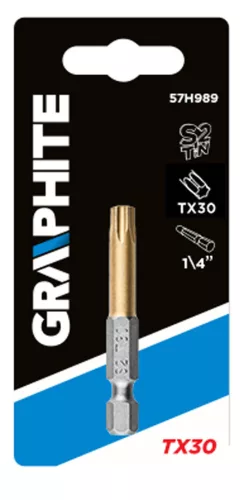 Graphite Csavarhúzó bit Torx 30, 50mm, 1/4"