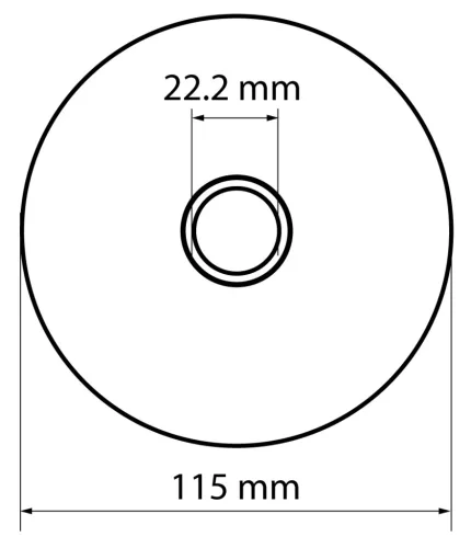 Graphite Vágókorong fémhez, alumínium oxid 115x1x22,2 INOX 41 A60-T-BF