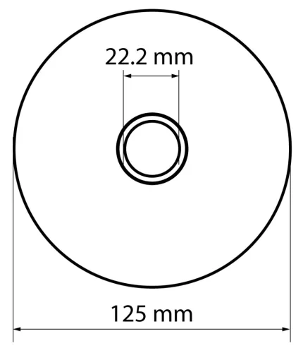 Graphite Vágókorong fémhez, alumínium oxid 125x1x22,2 INOX 41 A60-T-BF