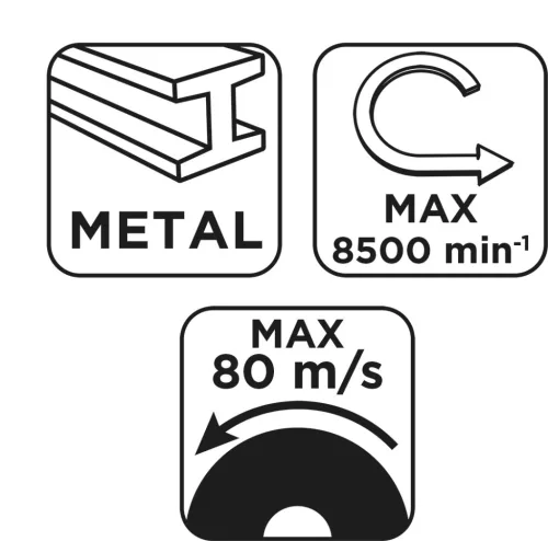 Graphite Vágókorong fémhez, alumínium oxid 180x1,6x22,2  41 A46-T-BF