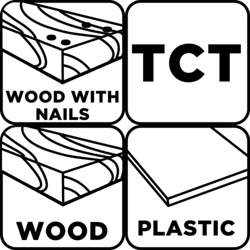 Graphite Vágókorong karbidszemcsés, műanyaghoz, szeges fához, univerzális 115x1,2x22,2