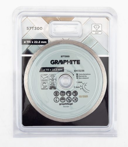 Graphite Gyémánt vágókorong 115x22.2mm, vizes