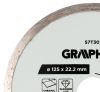 Graphite Gyémánt vágókorong 125x22.2mm, vizes