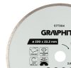 Graphite Gyémánt vágókorong 230x22.2mm, vizes