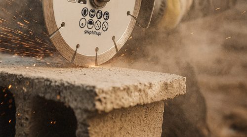 Graphite Gyémánt vágókorong 180x22.2mm, szegmenses, száraz