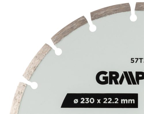 Graphite Gyémánt vágókorong 230x22.2mm, szegmenses, száraz