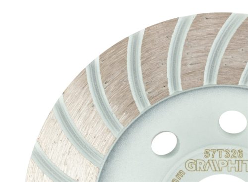 Graphite Gyémánt csiszolókorong 115x22.2mm, turbo, száraz