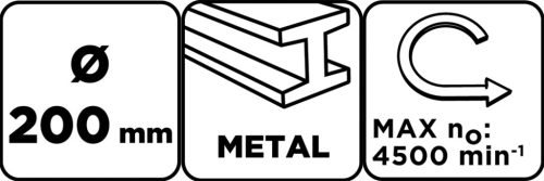 Graphite Drótkorong, tányér, hullámos, 200x32mm, asztali gépekre