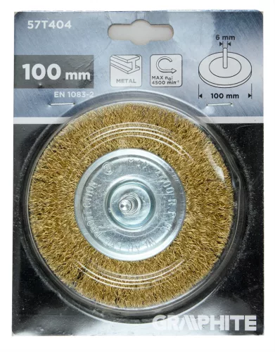 Graphite Drótkorong, tányér, hullámos, 100mm, csapos