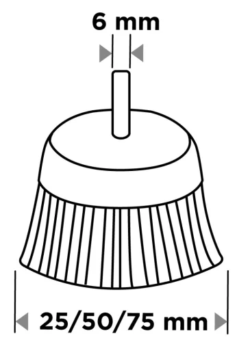 Graphite Drótkorong, tányér, hullámos, 100mm, csapos