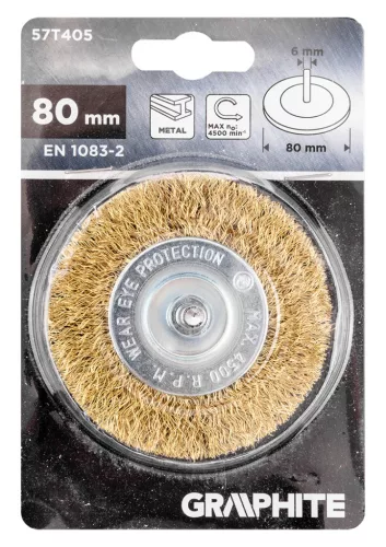 Graphite Drótkorong, tányér, hullámos, 80mm, csapos