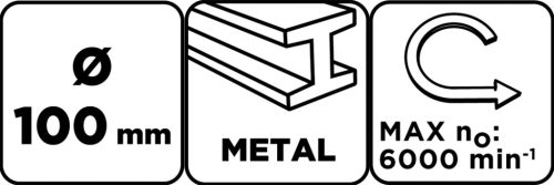 Graphite Drótkorong, tányér, hullámos, 100x20mm, asztali gépekre