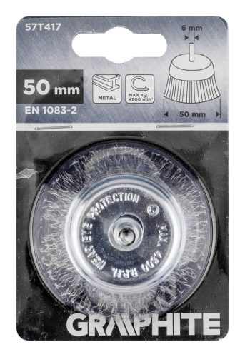 Graphite Drótkorong, fazék, hullámos, 50mm, csapos
