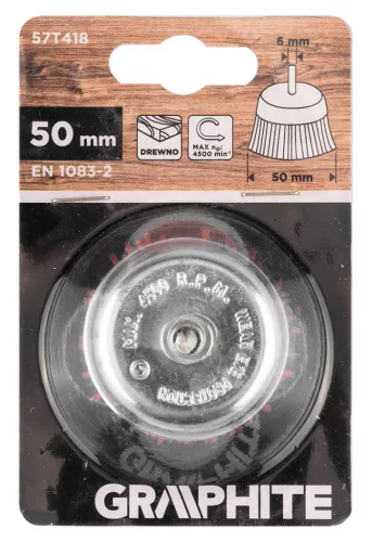 Graphite Drótkorong, fazék, műanyag, 50mm, csapos