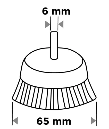Graphite Drótkorong, fazék, műanyag, 65mm, csapos