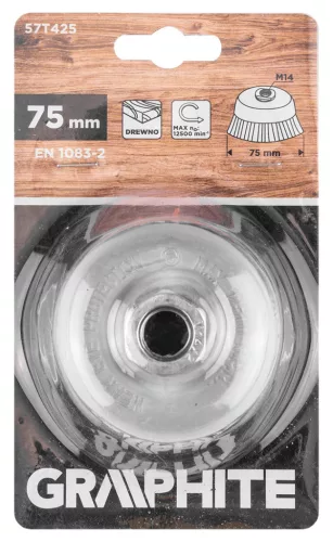 Graphite Drótkorong, fazék, műanyag, 75mm, M14