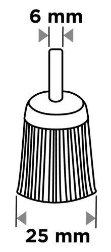 Graphite Drótkorong, fazék, műanyag, 25mm, csapos