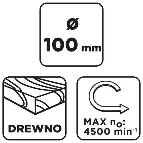 Graphite Drótkorong, körkefe, műanyag, 100mm, csapos