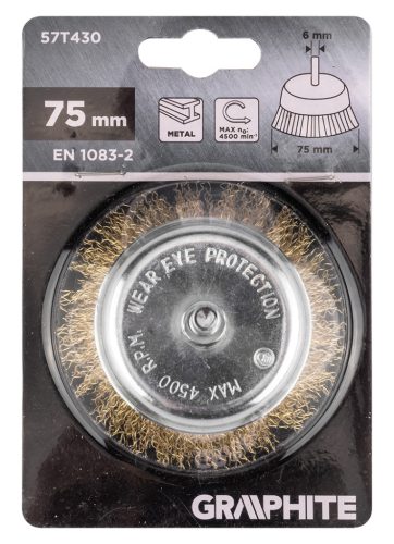 Graphite Drótkorong, fazék, hullámos, 75mm, csapos