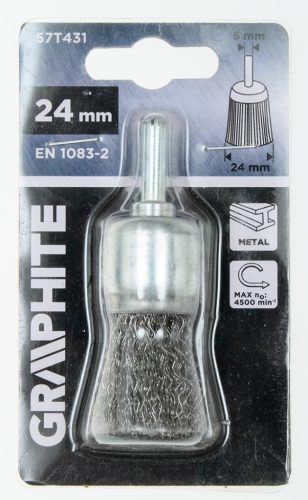 Graphite Drótkorong, fazék, hullámos, 24mm, csapos