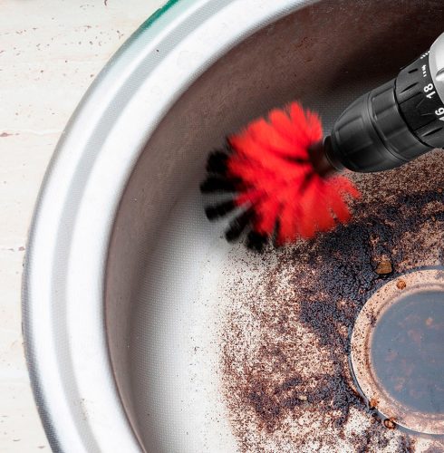 Graphite Tisztítókefe készlet fúró-csavarbehajtó gépekhez, 1/4"-os hatszög szár, 4db