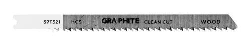 Graphite Dekopírfűrészlap, U-befogó, HCS, 10TPI, 74/100mm, fa-rétegelt lemez, 2db