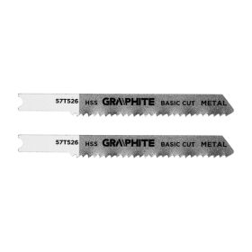  Graphite Dekopírfűrészlap, U-befogó, HCS, 12TPI, 50/76mm, fém, 2db