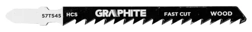 Graphite Dekopírfűrészlap készlet, T-befogó, HCS, fém-fa-rétegelt lemez, 5db