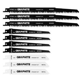 Graphite Orrfűrészlap készlet, HCS, fémhez-fához, 10db
