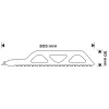 Neo Tools Orrfűrészlap, HM, 305x50x1.5mm, 2TPI