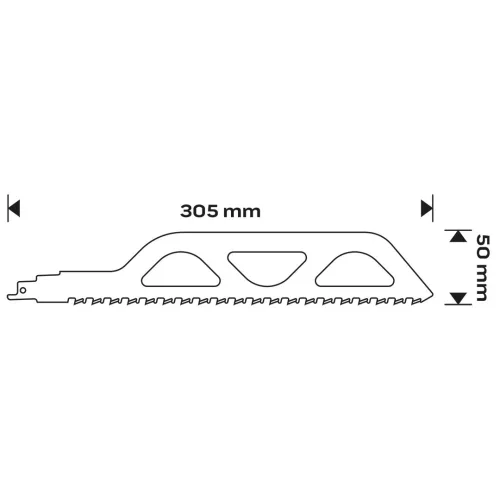 Neo Tools Orrfűrészlap, HM, 305x50x1.5mm, 2TPI