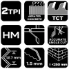Neo Tools Orrfűrészlap, HM, 305x50x1.5mm, 2TPI