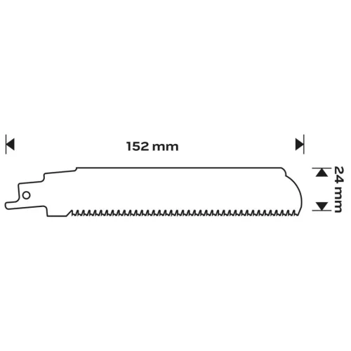 Neo Tools Orrfűrészlap, HM, 152x24x1.25mm, 8TPI