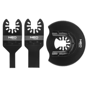   Neo Tools Multigép, rezgőgép lap készlet HCS, merülő és félköríves fűrészlapok, fémhez, 3db