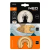 Neo Tools Multigép, rezgőgép lap készlet HCS, volfram/gyémánt, félköríves vágó, hegyes csiszoló, kerámiához, 3db
