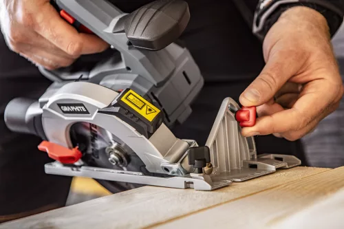 Graphite Akkus körfűrész alapgép, 150x10mm Energy+ (18V) (akku és töltő nélkül)