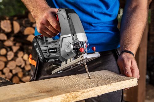 Graphite Akkus dekopírfűrész, szúrófűrész alapgép Energy+ (18V) (akku és töltő nélkül)